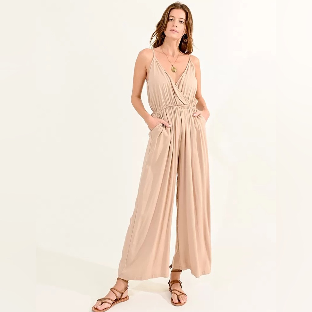 MOLLY BRACKEN Yellow Pant Jumpsuit